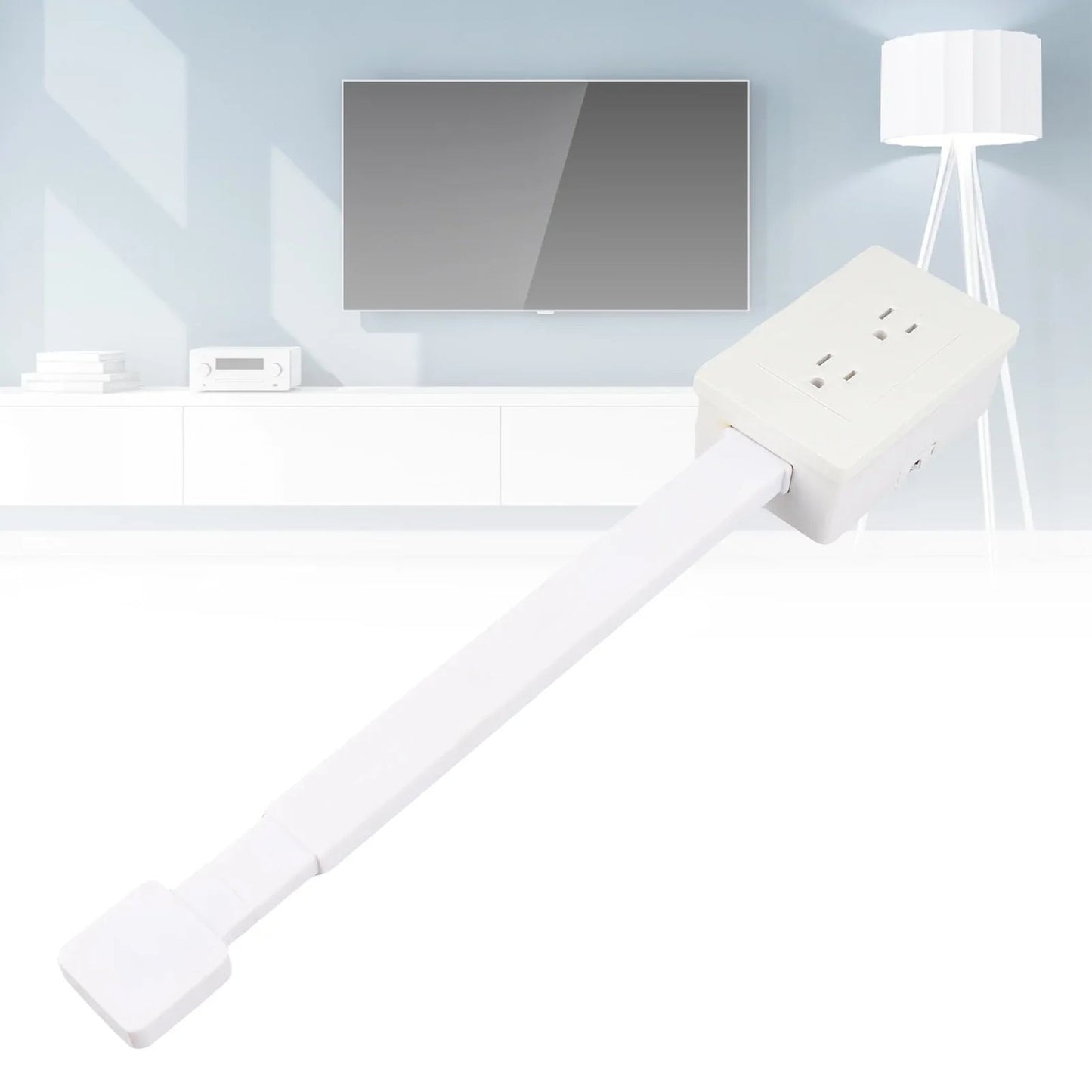 Extendable Power Strip | 56–86 cm with Rotating Base