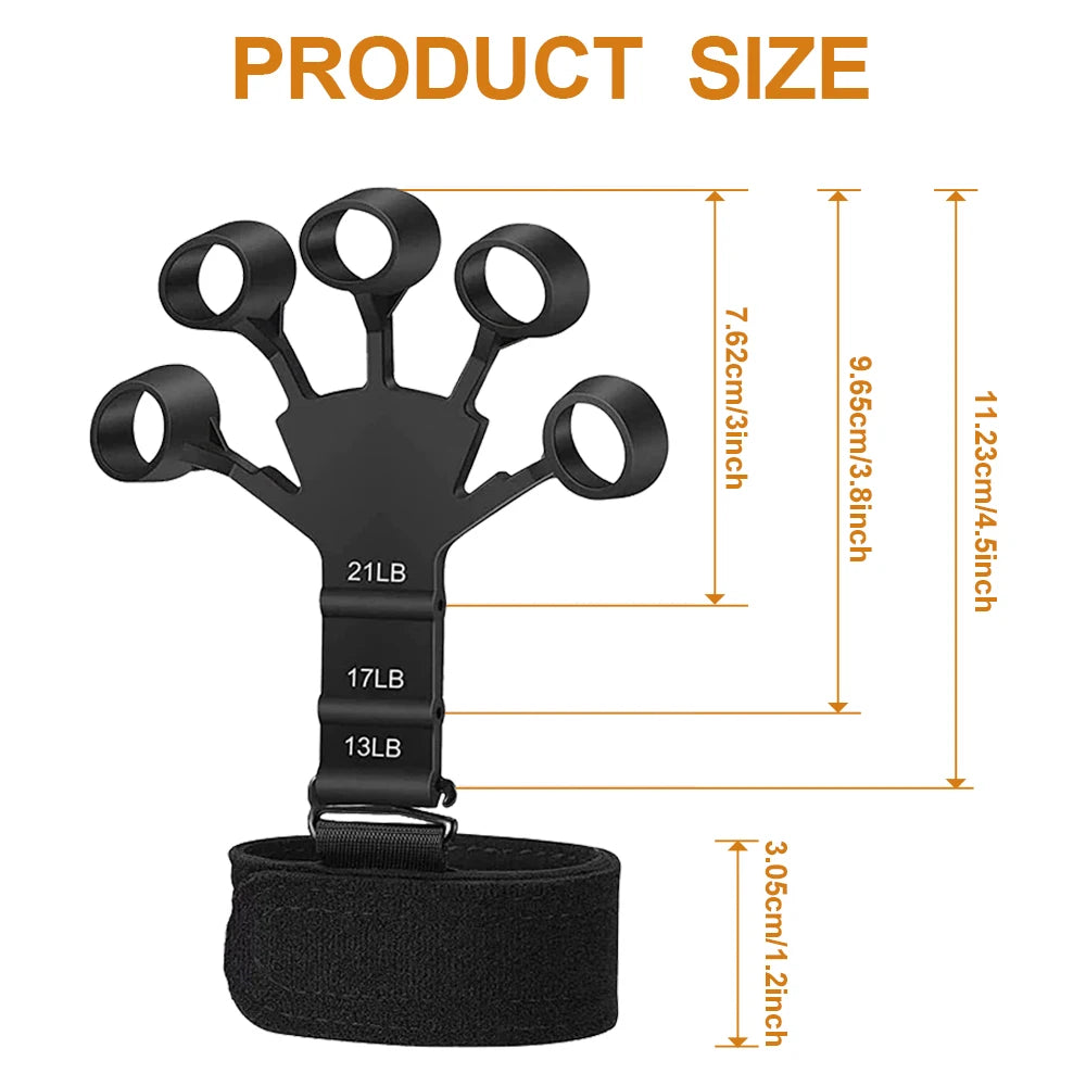 Adjustable Silicone Grip Strength Trainer for Fingers and Forearms