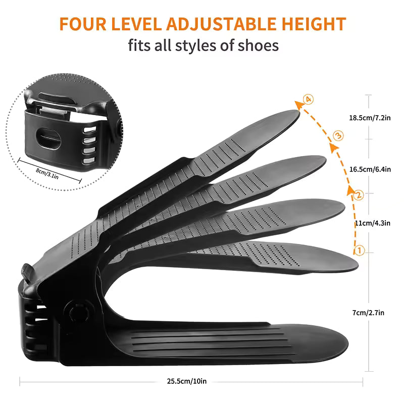 Shoe Slots Organizer - 12 Pack Vertical Shoe Storage