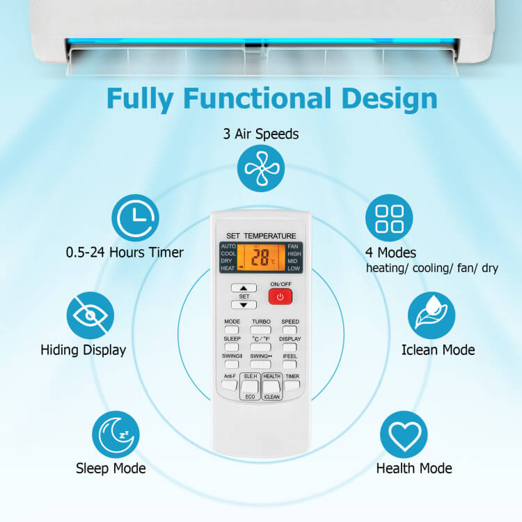 Universal AC Remote Control | Compatible with Multiple Brands