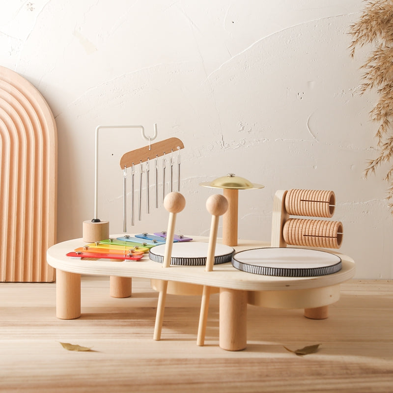 Musical Learning Table | Multi-Instrument Wooden Activity Set
