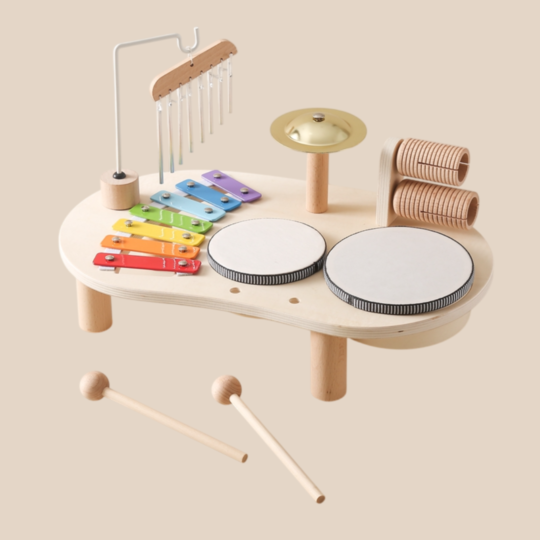 Musical Learning Table | Multi-Instrument Wooden Activity Set
