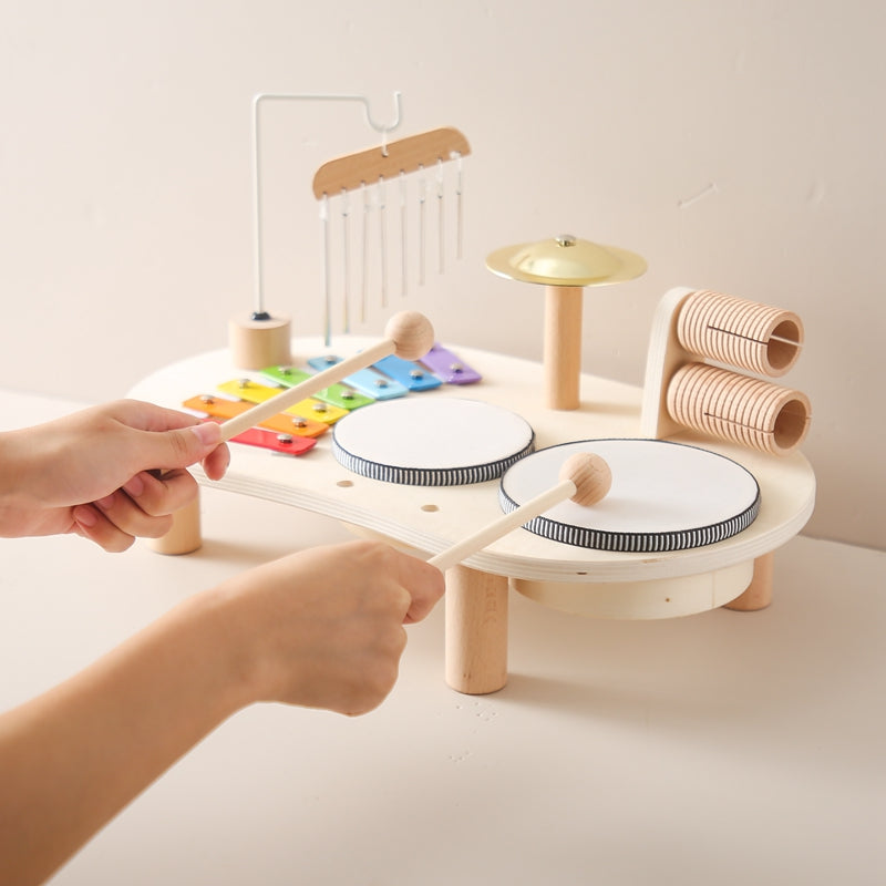 Musical Learning Table | Multi-Instrument Wooden Activity Set