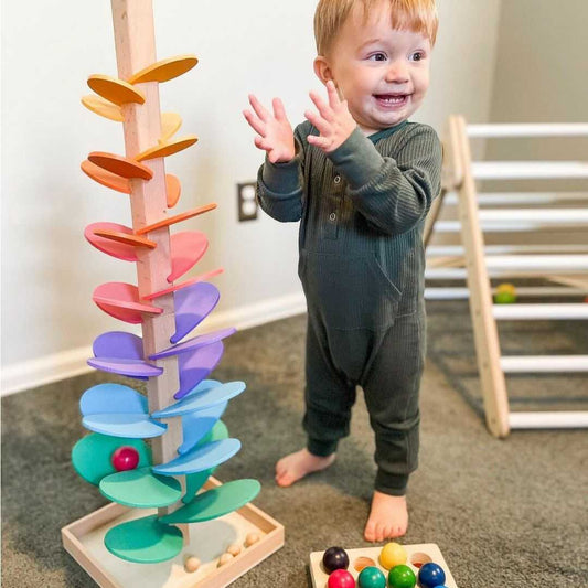 Wooden Rainbow Sound Tower