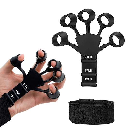 Adjustable Silicone Grip Strength Trainer for Fingers and Forearms