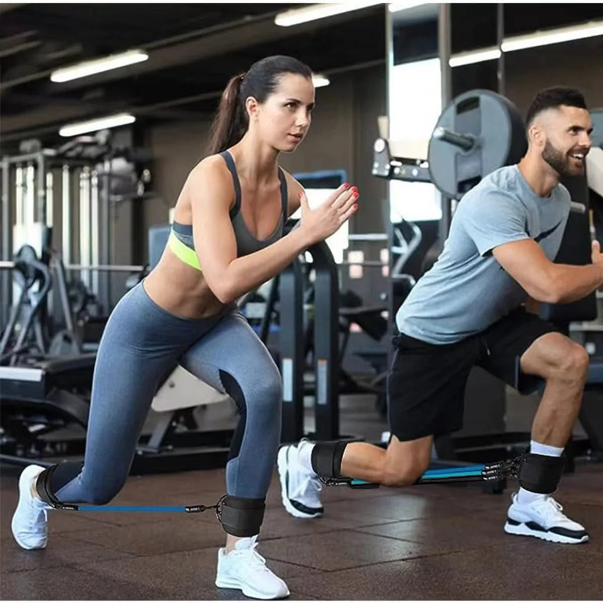 TPE Resistance Bands with Ankle Straps