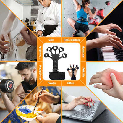 Adjustable Silicone Grip Strength Trainer for Fingers and Forearms