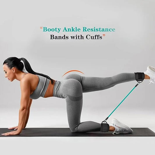 TPE Resistance Bands with Ankle Straps