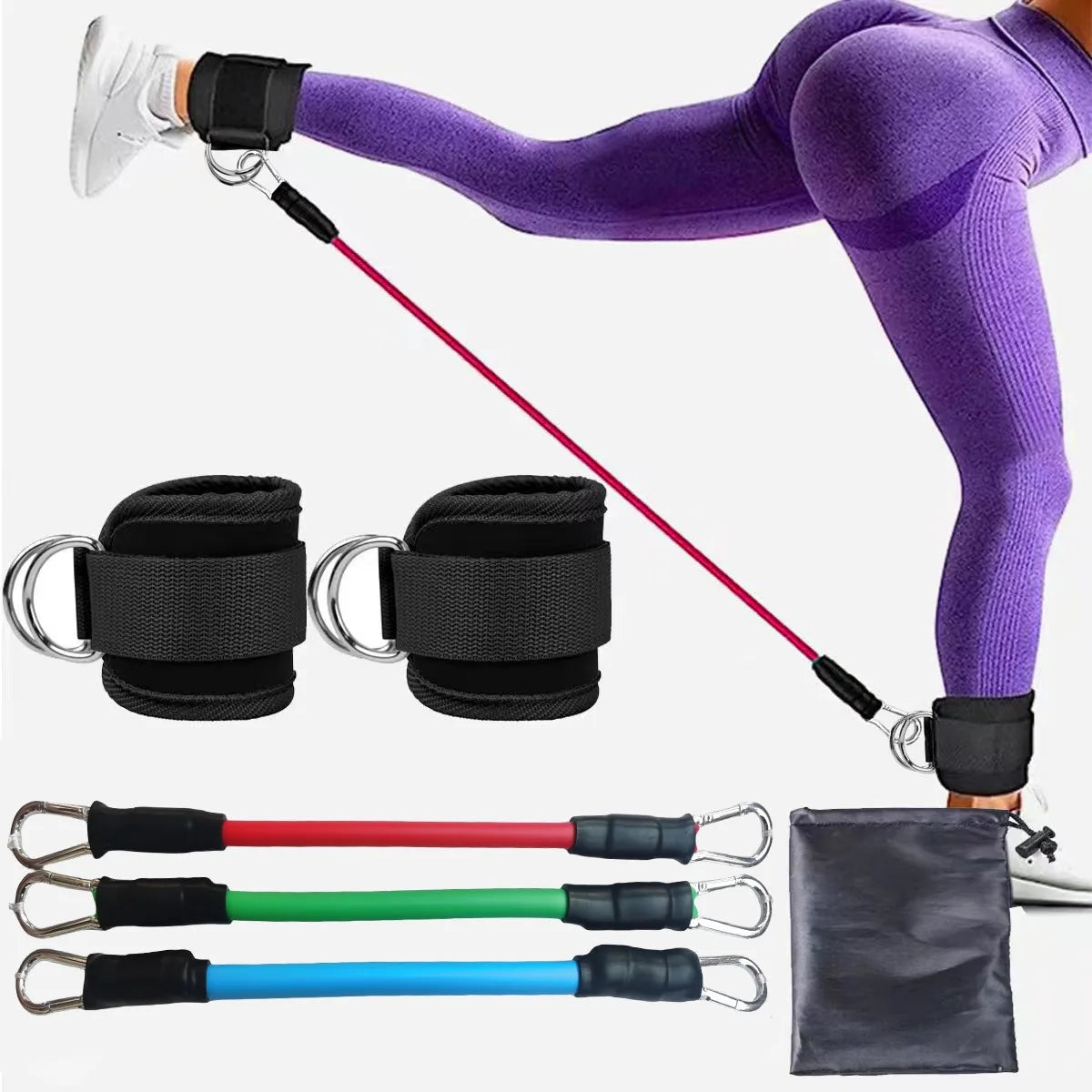 TPE Resistance Bands with Ankle Straps