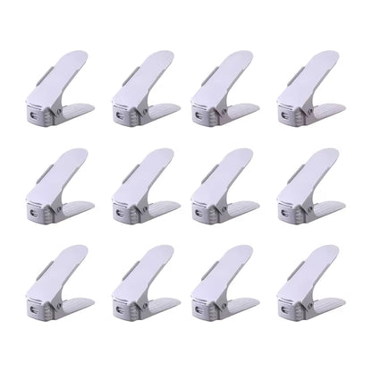 Shoe Slots Organizer - 12 Pack Vertical Shoe Storage