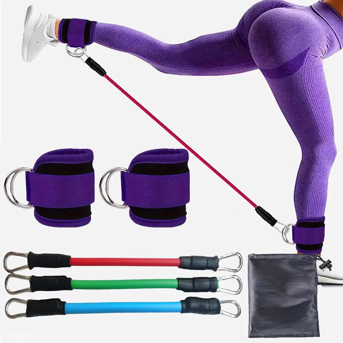 TPE Resistance Bands with Ankle Straps
