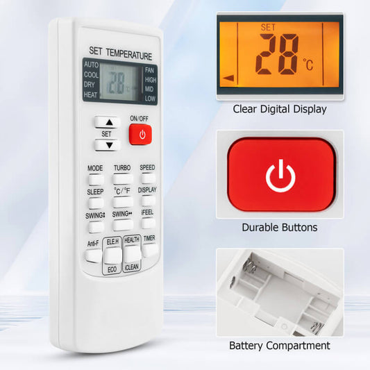 Universal AC Remote Control | Compatible with Multiple Brands