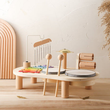 Musical Learning Table | Multi-Instrument Wooden Activity Set