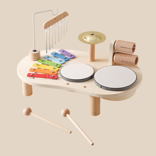 Musical Learning Table | Multi-Instrument Wooden Activity Set