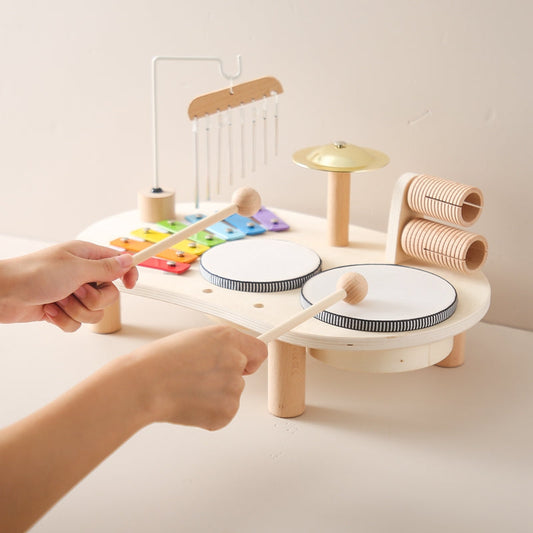 Musical Learning Table | Multi-Instrument Wooden Activity Set